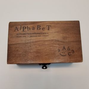 Complete Alphabet Wooden Stamp Box